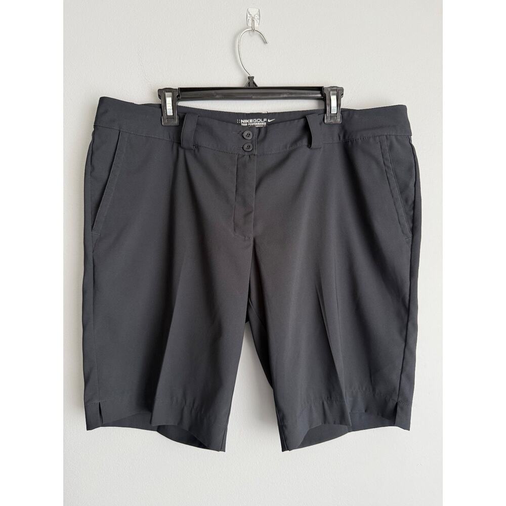 Nike Golf Tour Performance Shorts Size 16 Gray Dri-Fit Sporty Chic Athleisure